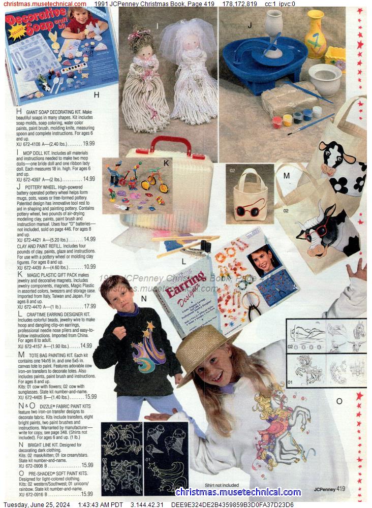 1991 JCPenney Christmas Book, Page 419