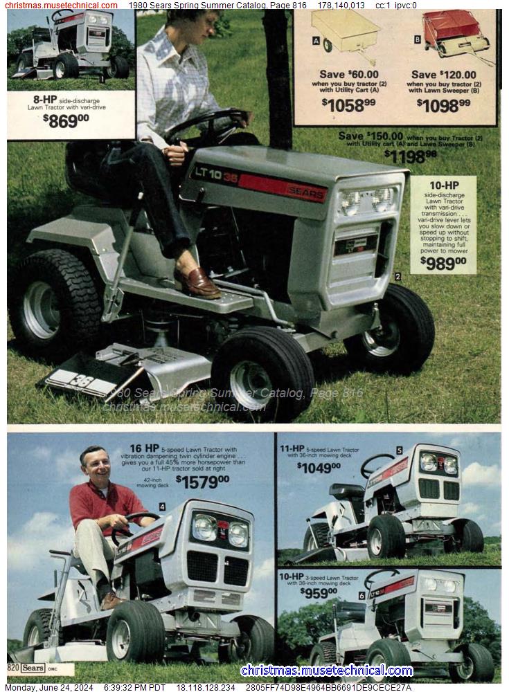 1980 Sears Spring Summer Catalog, Page 816