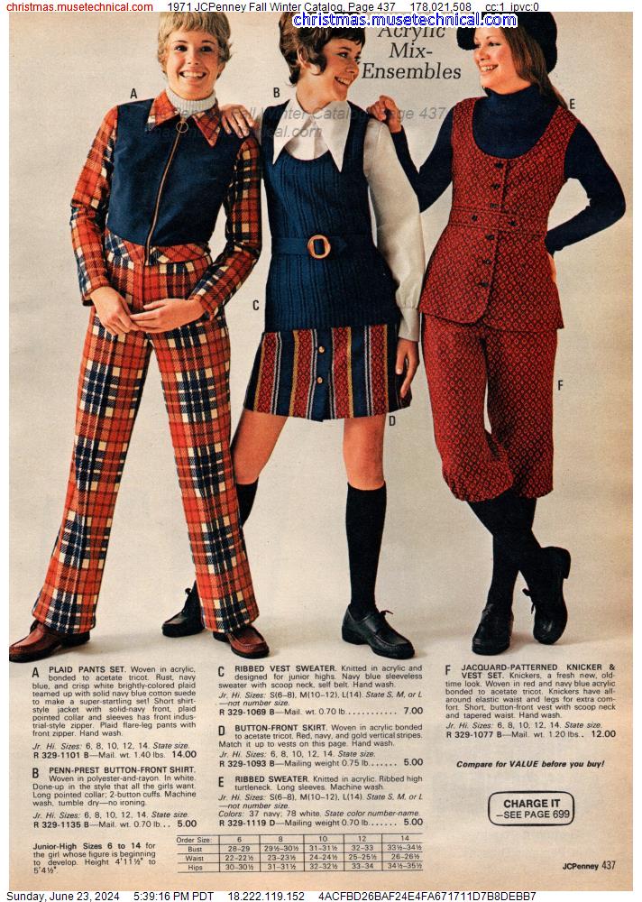 1971 JCPenney Fall Winter Catalog, Page 437