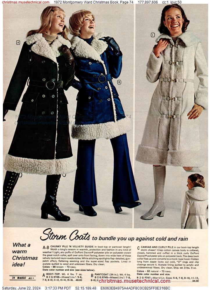 1972 Montgomery Ward Christmas Book, Page 74