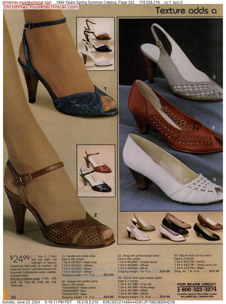 1984 Sears Spring Summer Catalog, Page 352
