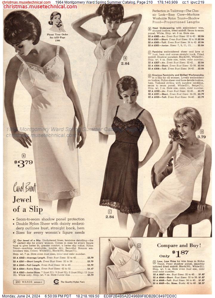 1964 Montgomery Ward Spring Summer Catalog, Page 210
