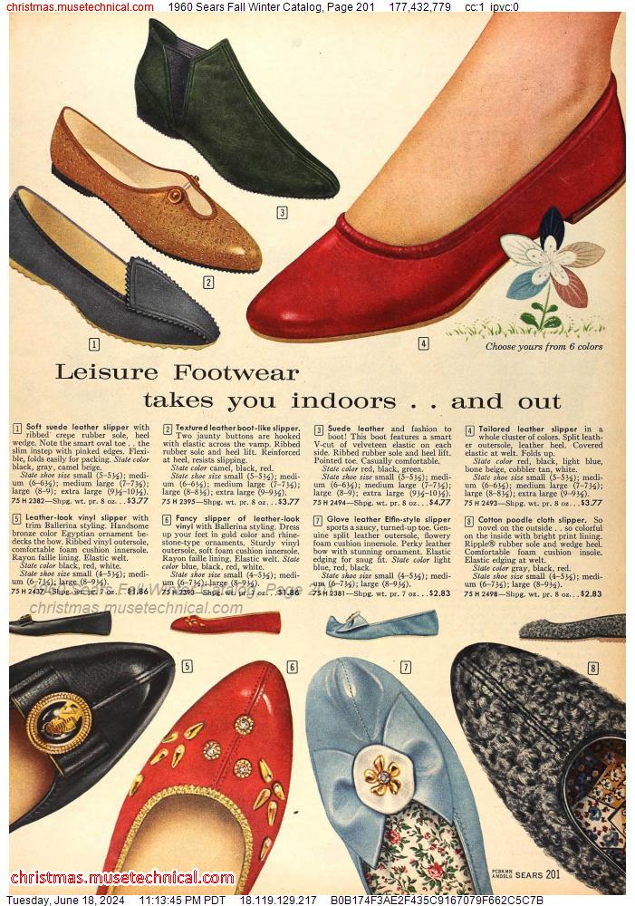 1960 Sears Fall Winter Catalog, Page 201