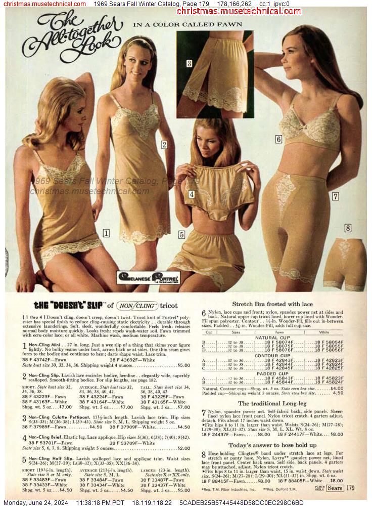 1969 Sears Fall Winter Catalog, Page 179