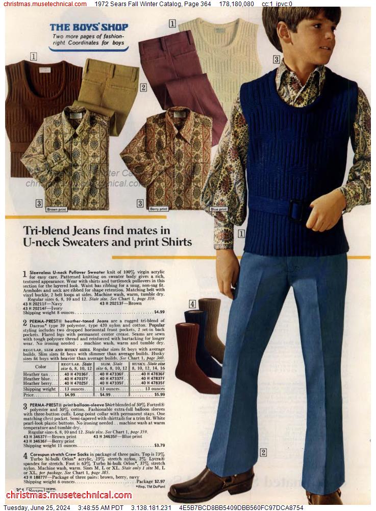 1972 Sears Fall Winter Catalog, Page 364