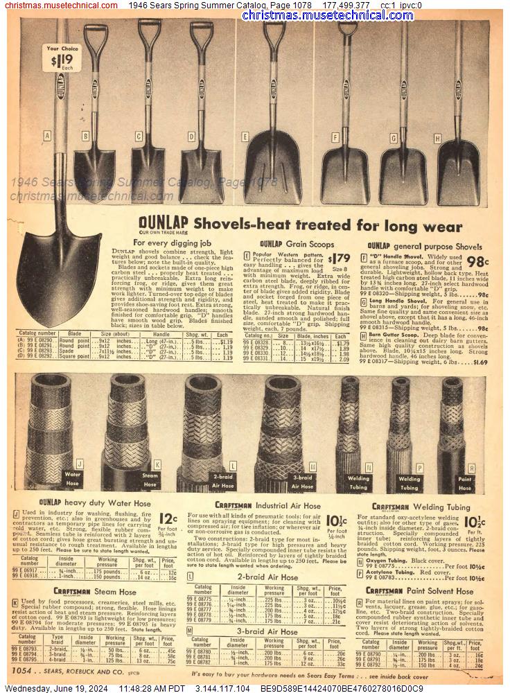 1946 Sears Spring Summer Catalog, Page 1078