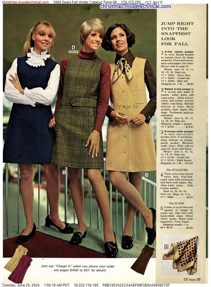 1969 Sears Fall Winter Catalog, Page 89