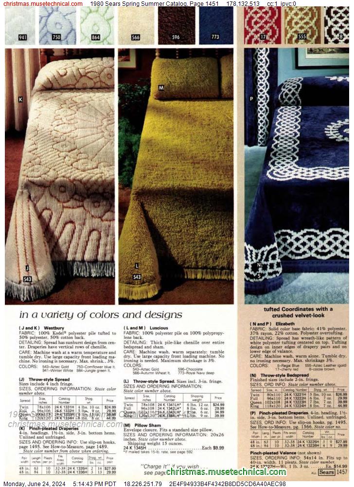 1980 Sears Spring Summer Catalog, Page 1451