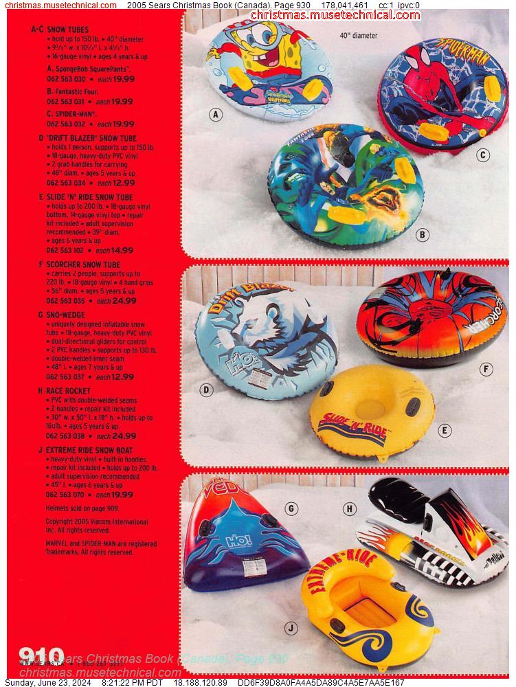 2005 Sears Christmas Book (Canada), Page 930
