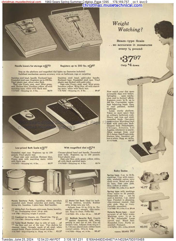 1960 Sears Spring Summer Catalog, Page 1395