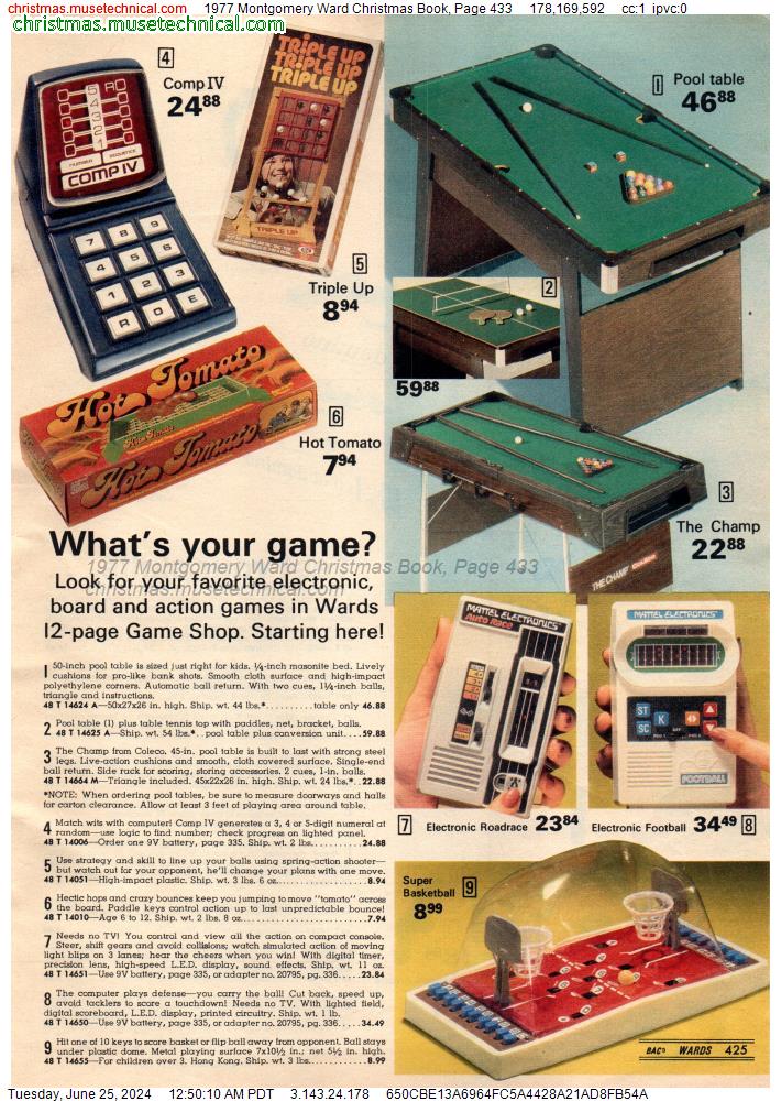 1977 Montgomery Ward Christmas Book, Page 433
