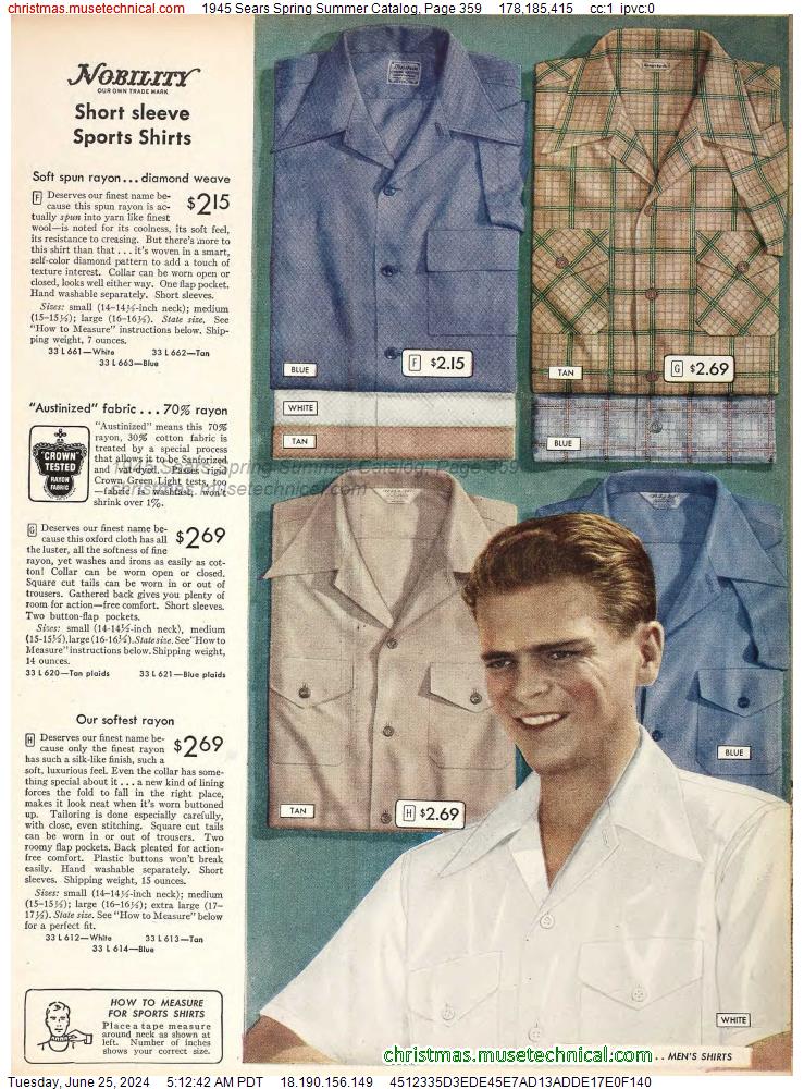 1945 Sears Spring Summer Catalog, Page 359
