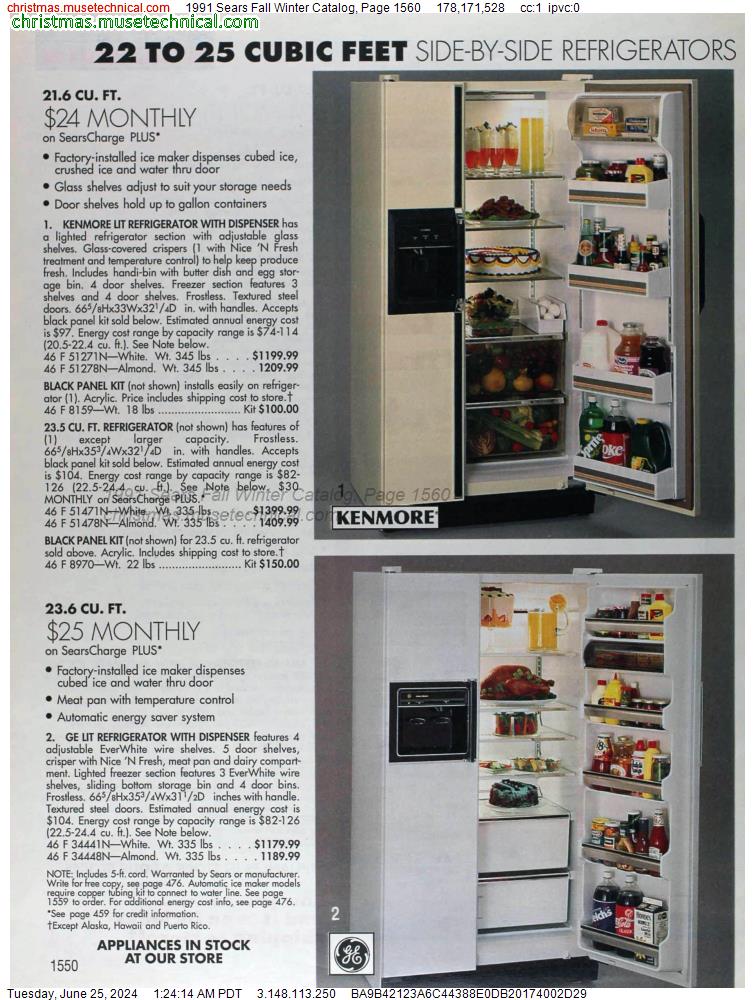 1991 Sears Fall Winter Catalog, Page 1560