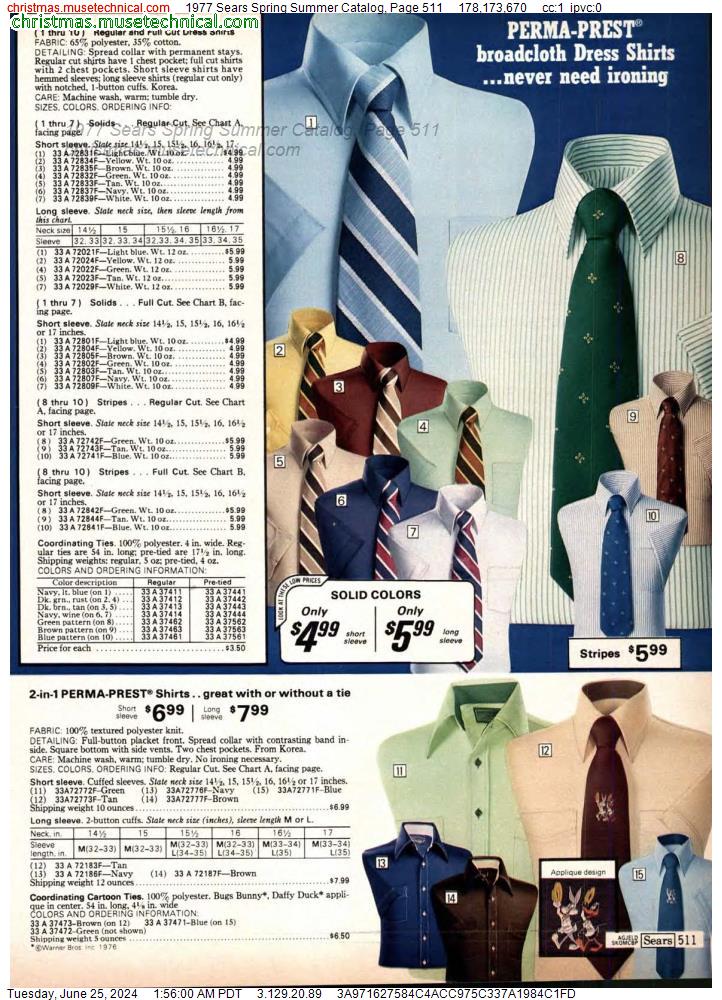 1977 Sears Spring Summer Catalog, Page 511
