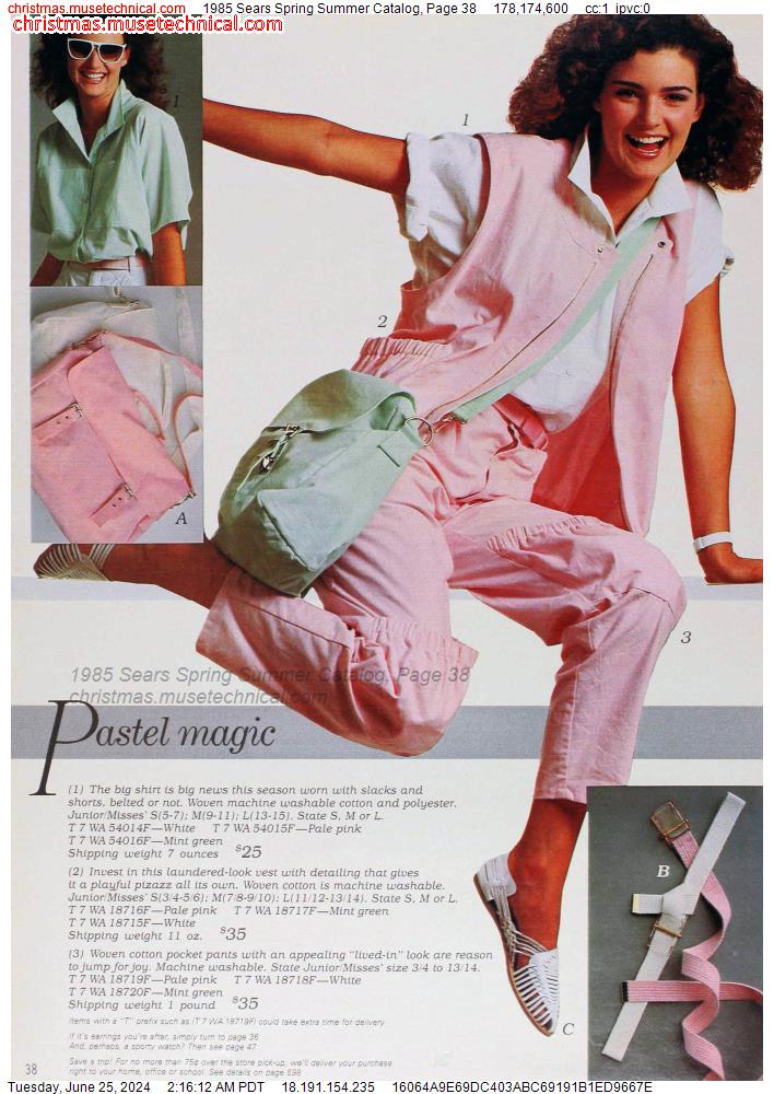 1985 Sears Spring Summer Catalog, Page 38