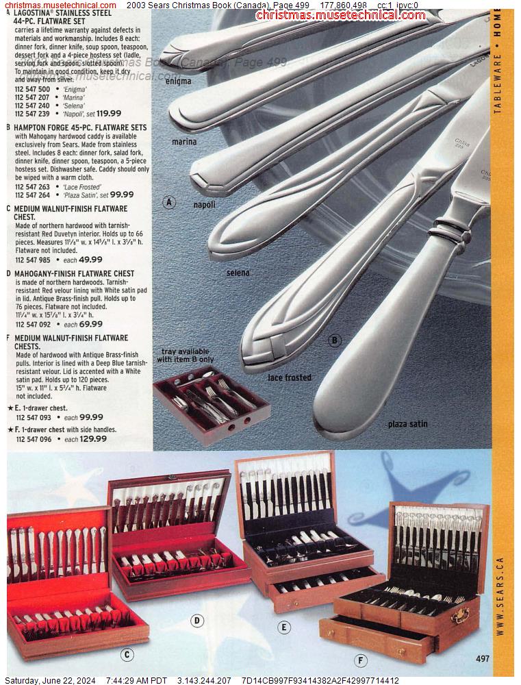 2003 Sears Christmas Book (Canada), Page 499