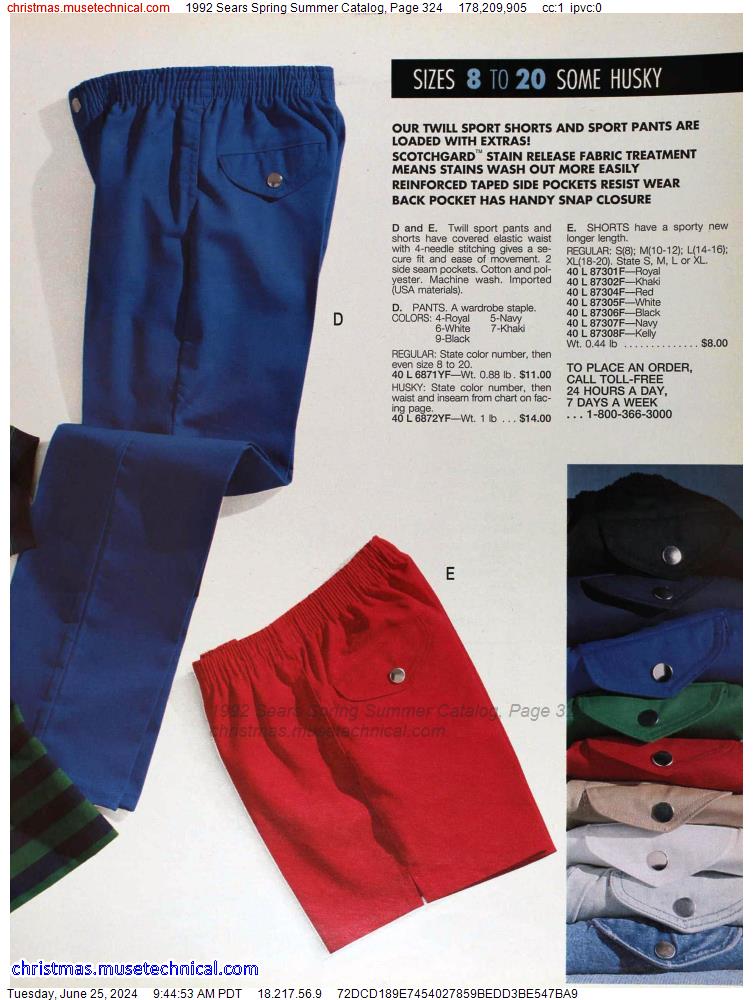 1992 Sears Spring Summer Catalog, Page 324