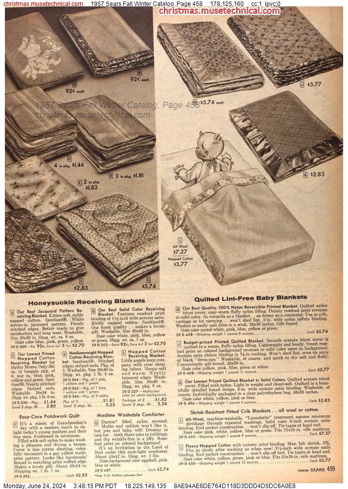 1957 Sears Fall Winter Catalog, Page 458
