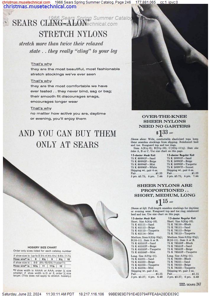 1966 Sears Spring Summer Catalog, Page 246