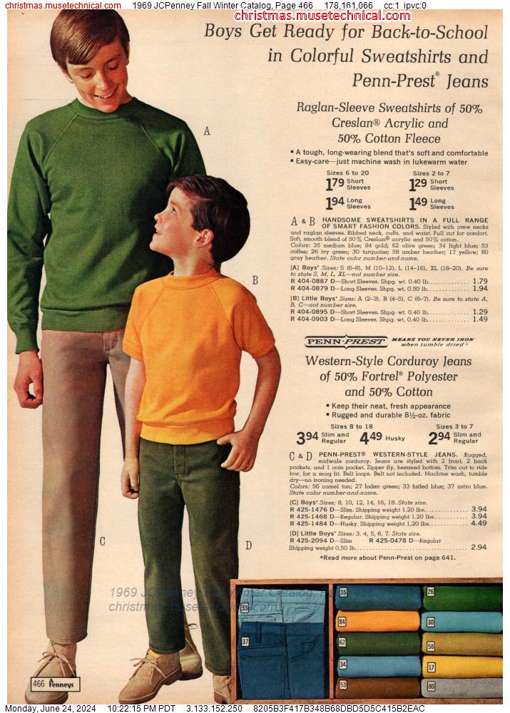 1969 JCPenney Fall Winter Catalog, Page 466