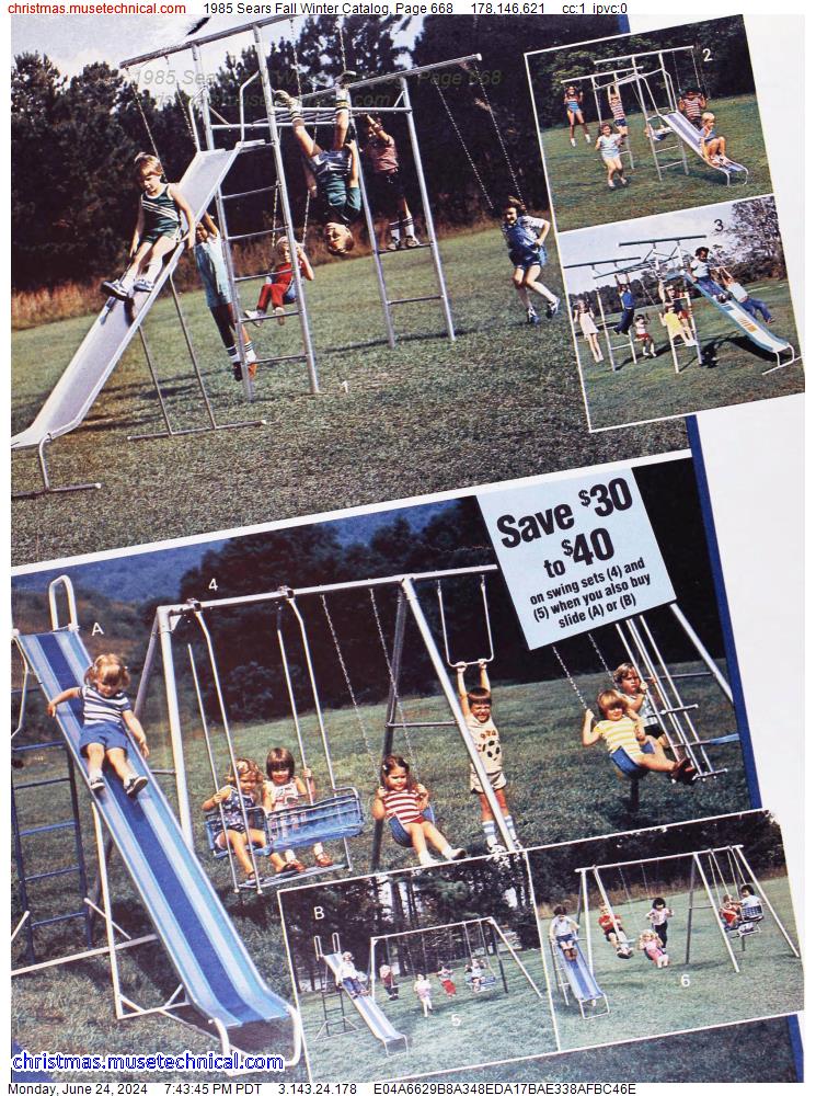 1985 Sears Fall Winter Catalog, Page 668