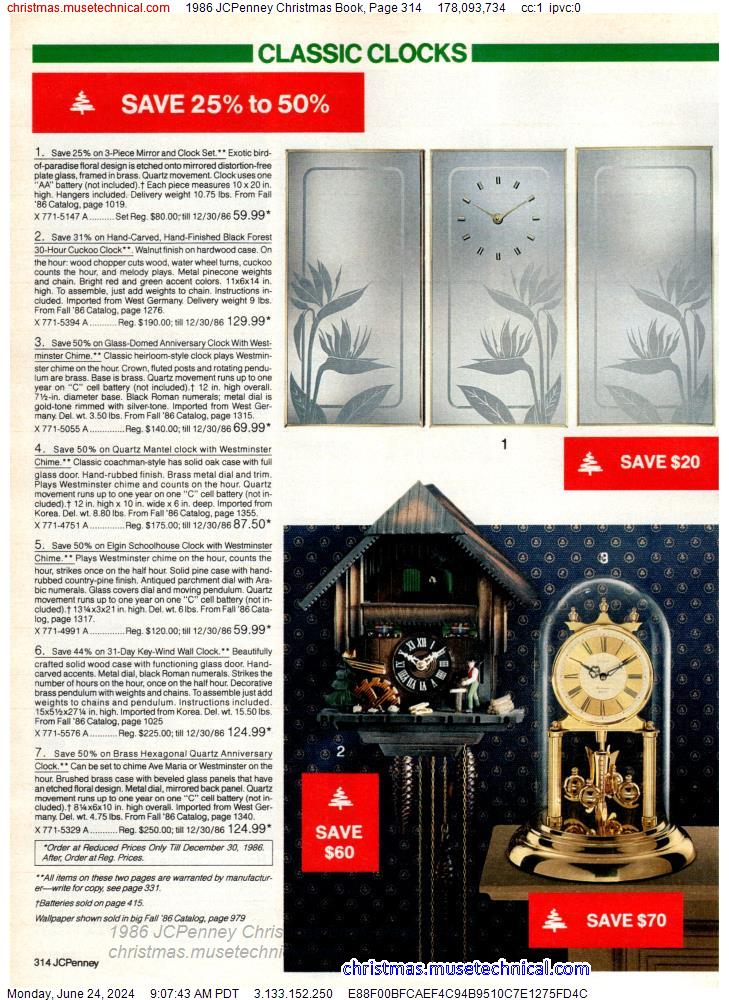 1986 JCPenney Christmas Book, Page 314