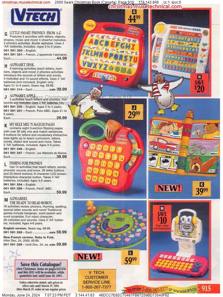 2000 Sears Christmas Book (Canada), Page 919