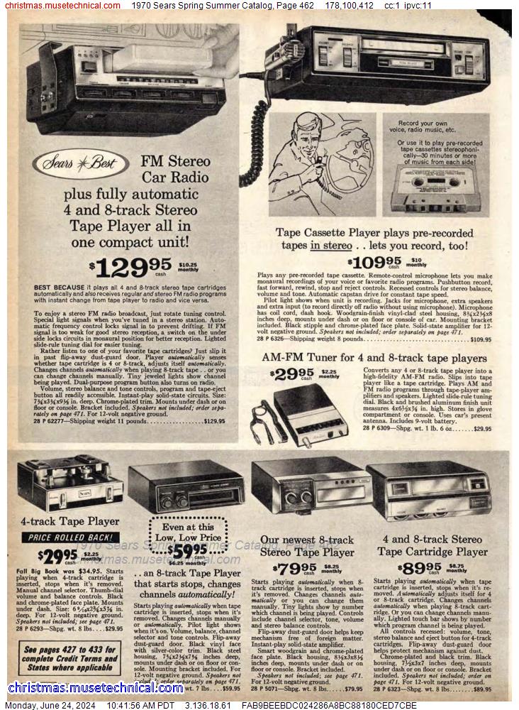 1970 Sears Spring Summer Catalog, Page 462