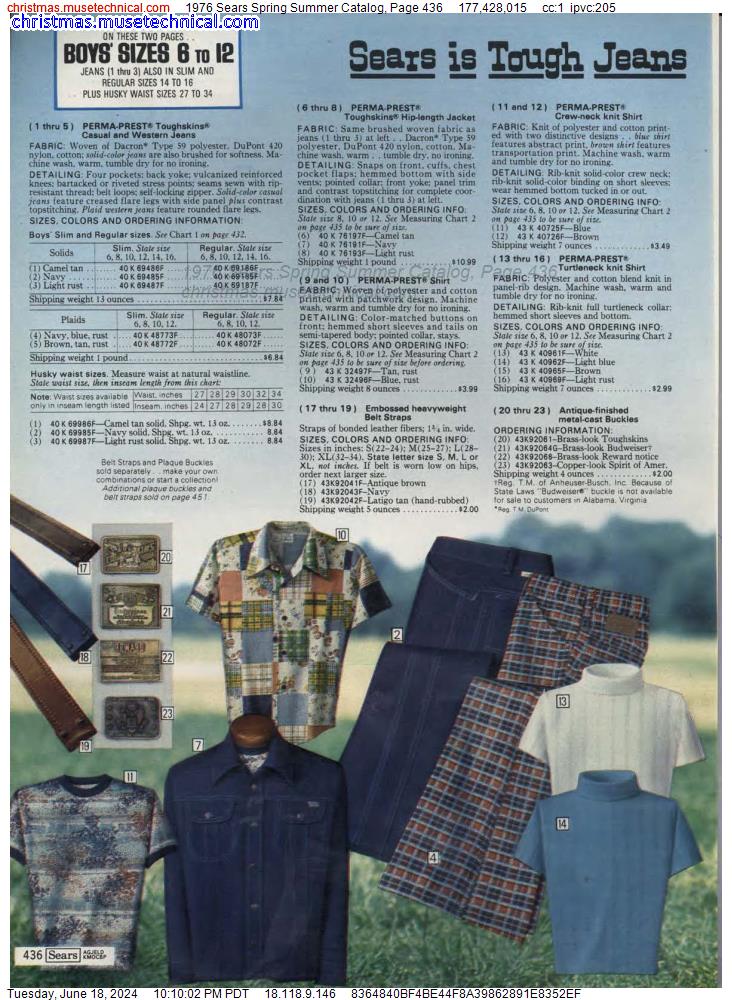 1976 Sears Spring Summer Catalog, Page 436