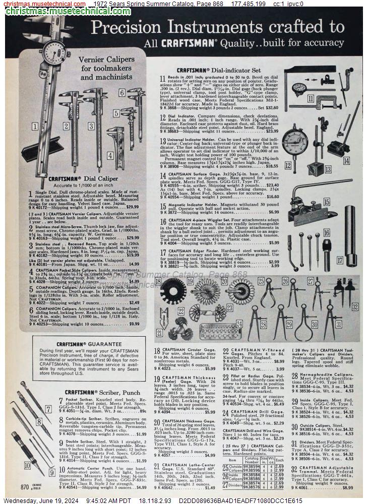 1972 Sears Spring Summer Catalog, Page 868
