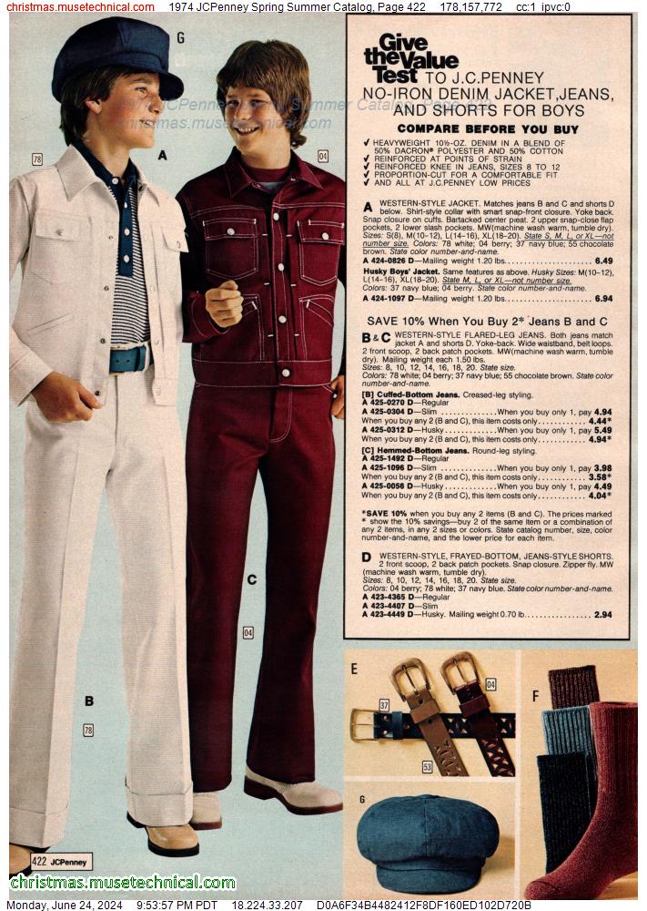 1974 JCPenney Spring Summer Catalog, Page 422