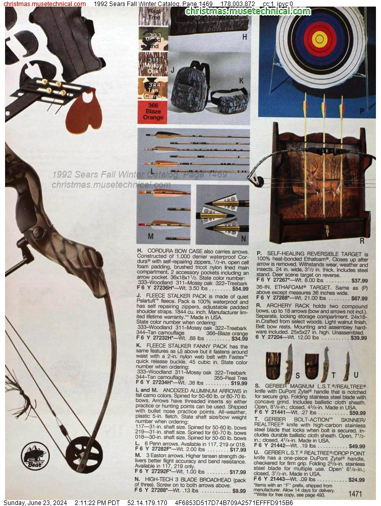 1992 Sears Fall Winter Catalog, Page 1469