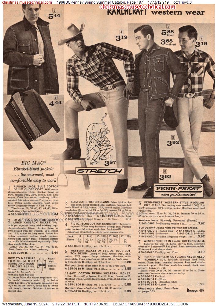 1966 JCPenney Spring Summer Catalog, Page 487