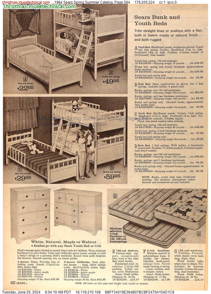 1964 Sears Spring Summer Catalog, Page 584