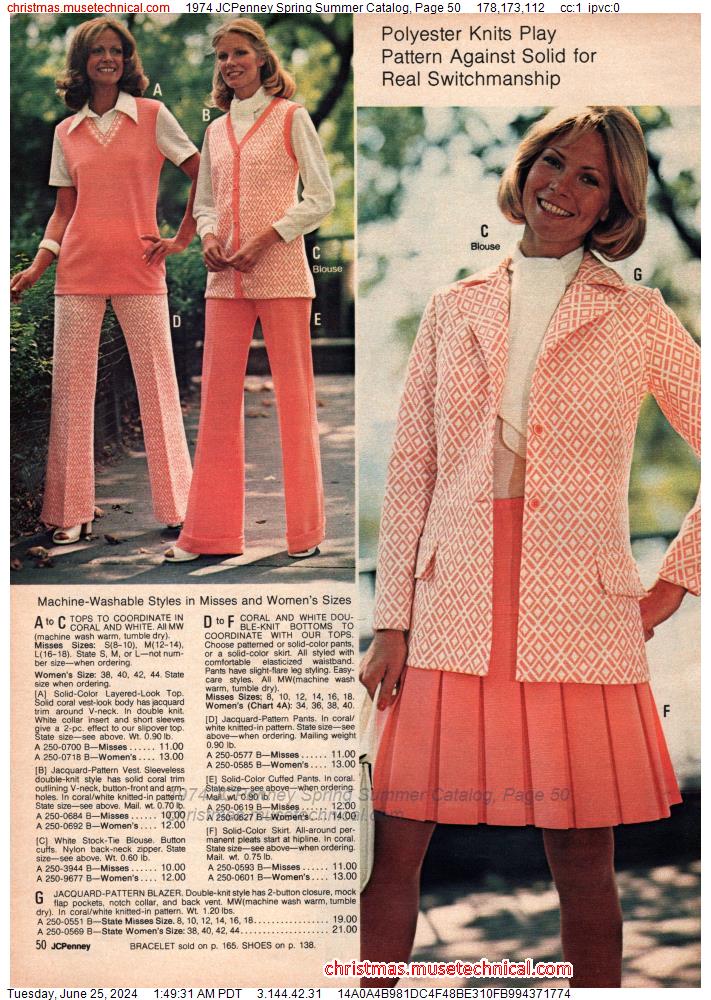 1974 JCPenney Spring Summer Catalog, Page 50