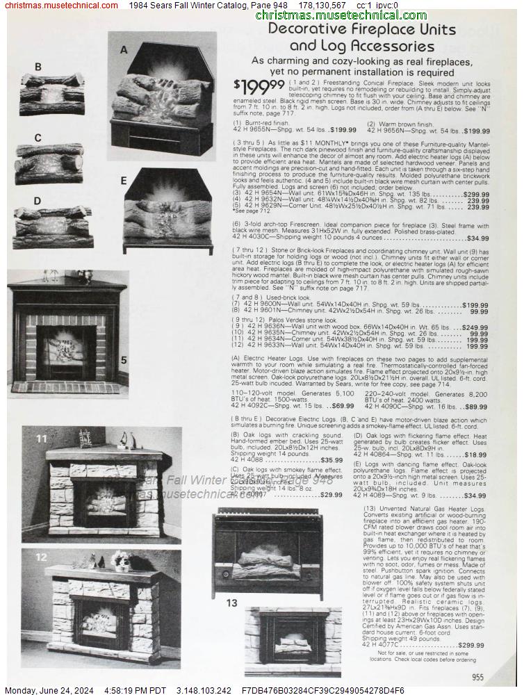 1984 Sears Fall Winter Catalog, Page 948
