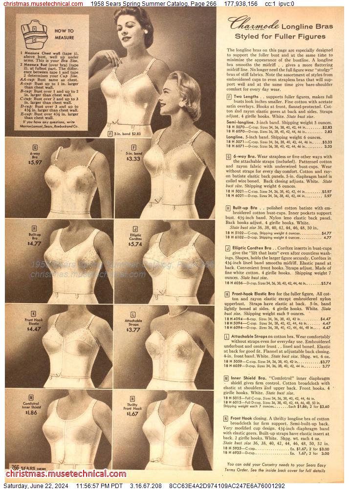1958 Sears Spring Summer Catalog, Page 266