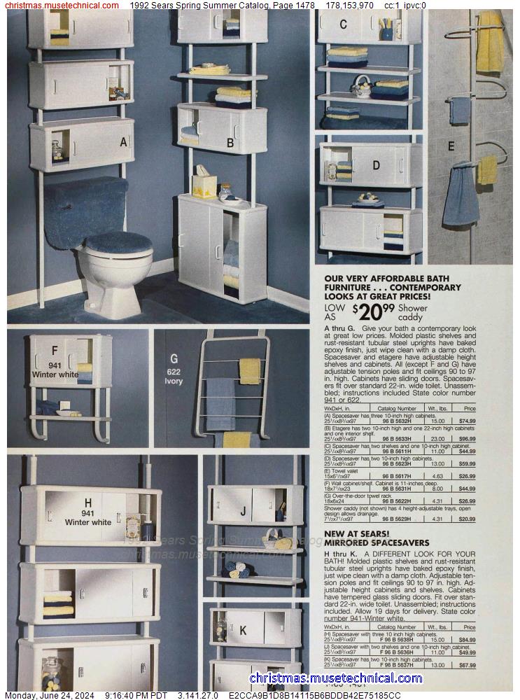 1992 Sears Spring Summer Catalog, Page 1478