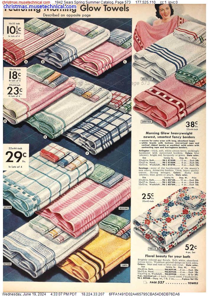 1942 Sears Spring Summer Catalog, Page 573