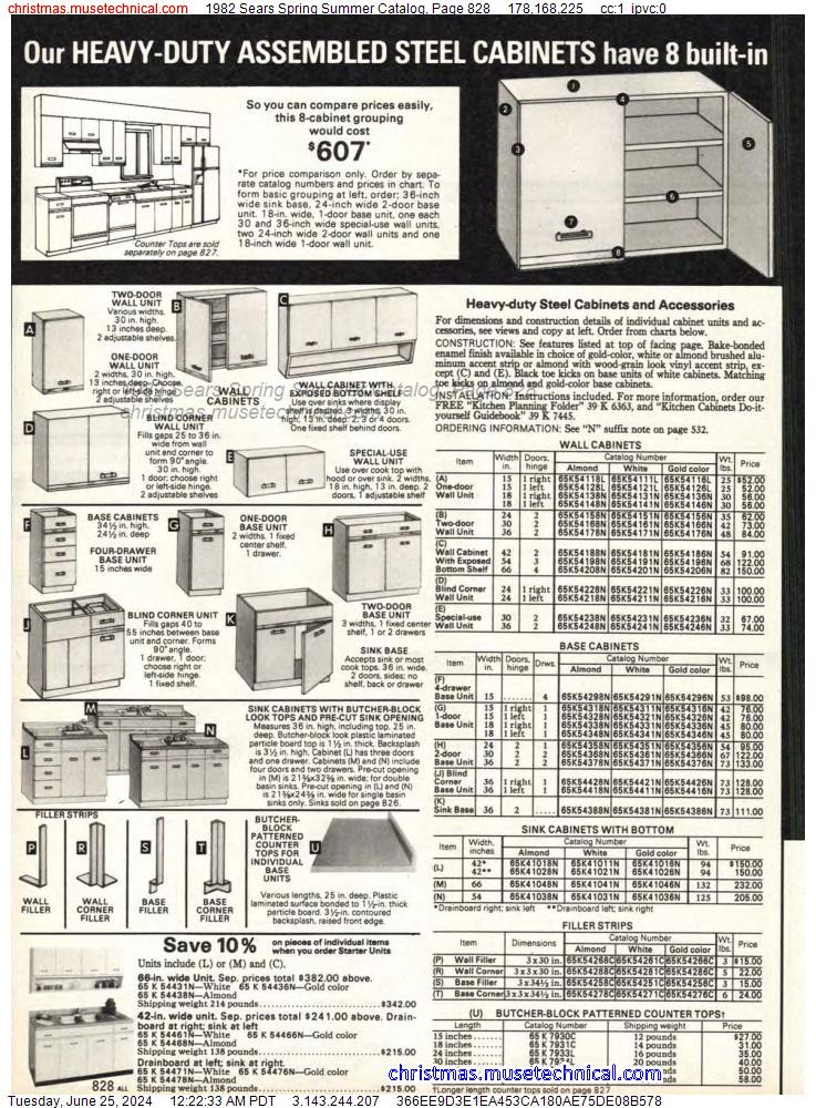 1982 Sears Spring Summer Catalog, Page 828