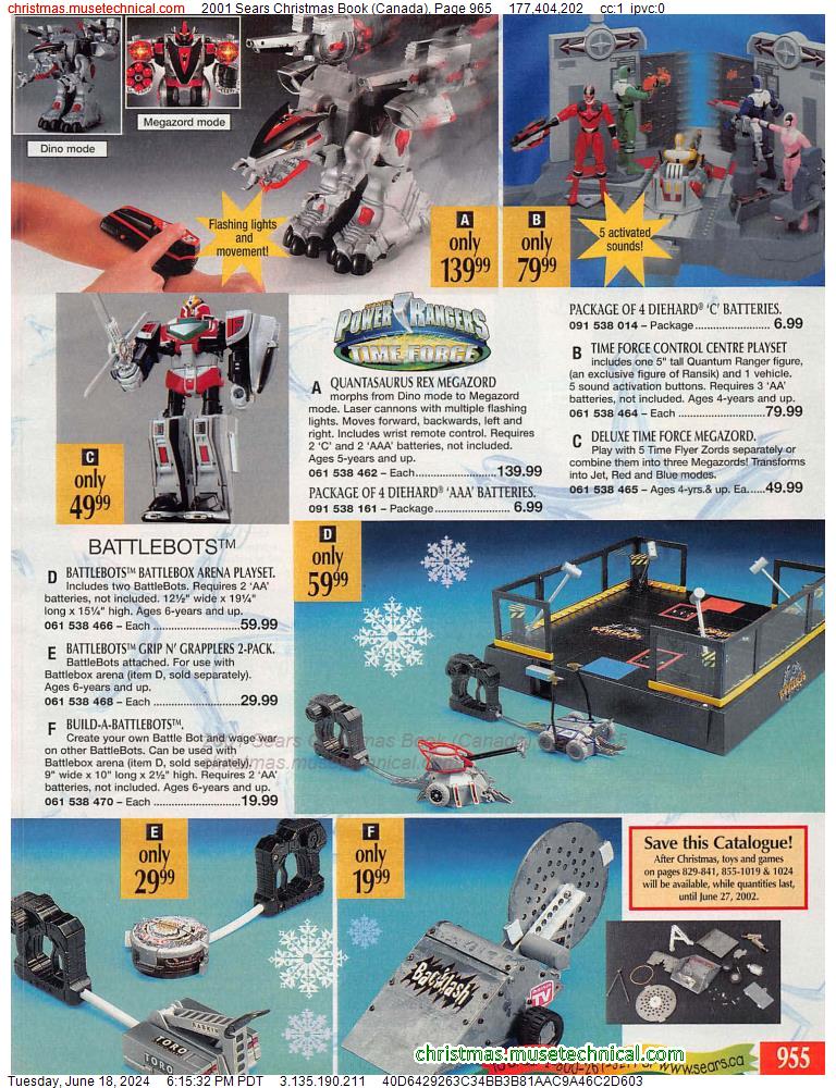 2001 Sears Christmas Book (Canada), Page 965