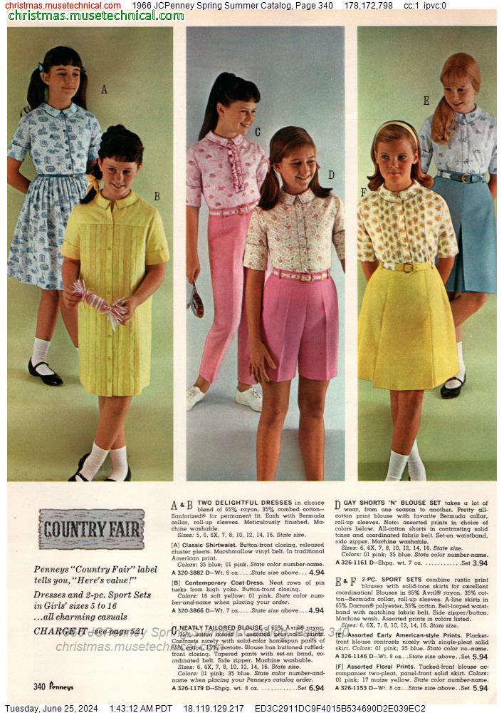 1966 JCPenney Spring Summer Catalog, Page 340