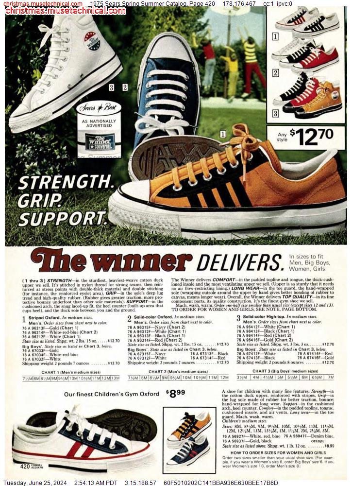 1975 Sears Spring Summer Catalog, Page 420