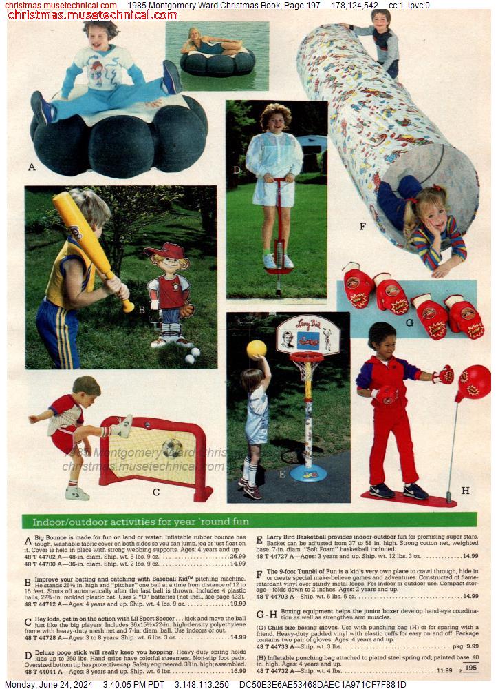 1985 Montgomery Ward Christmas Book, Page 197