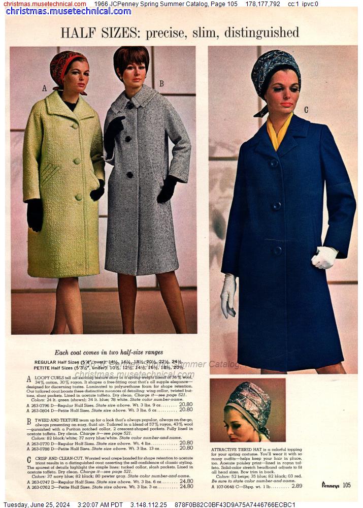 1966 JCPenney Spring Summer Catalog, Page 105