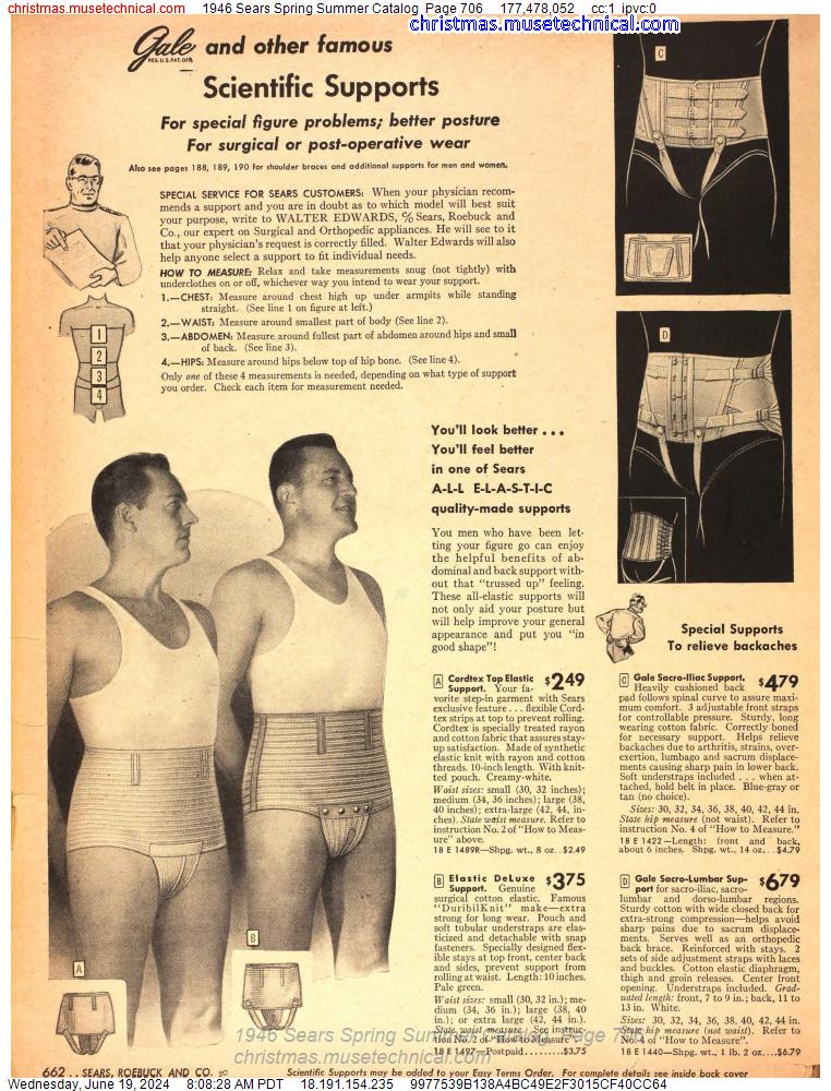 1946 Sears Spring Summer Catalog, Page 706