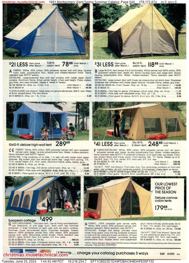 1981 Montgomery Ward Spring Summer Catalog, Page 540