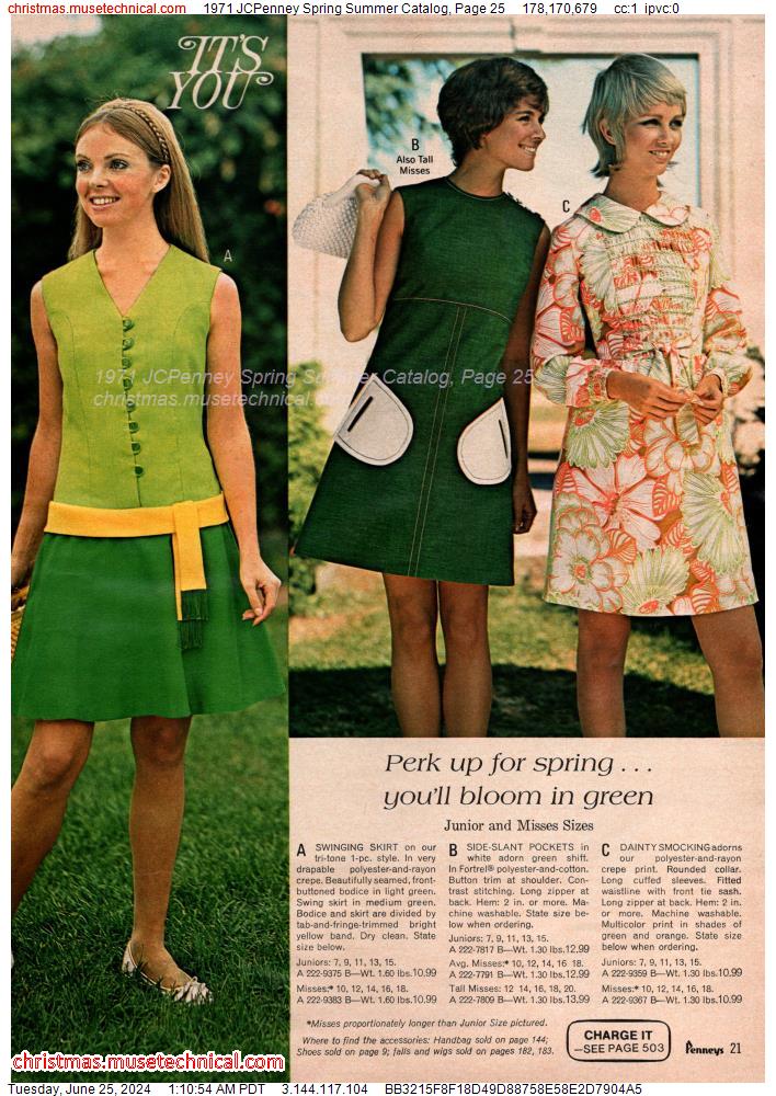 1971 JCPenney Spring Summer Catalog, Page 25
