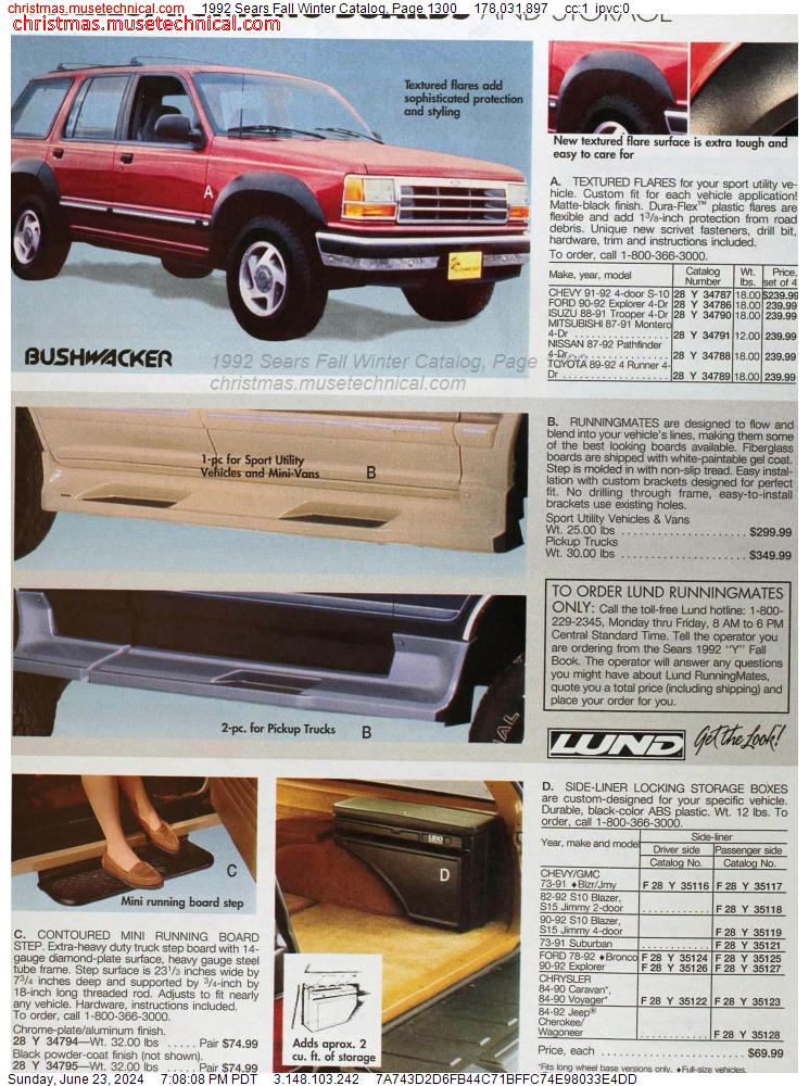 1992 Sears Fall Winter Catalog, Page 1300