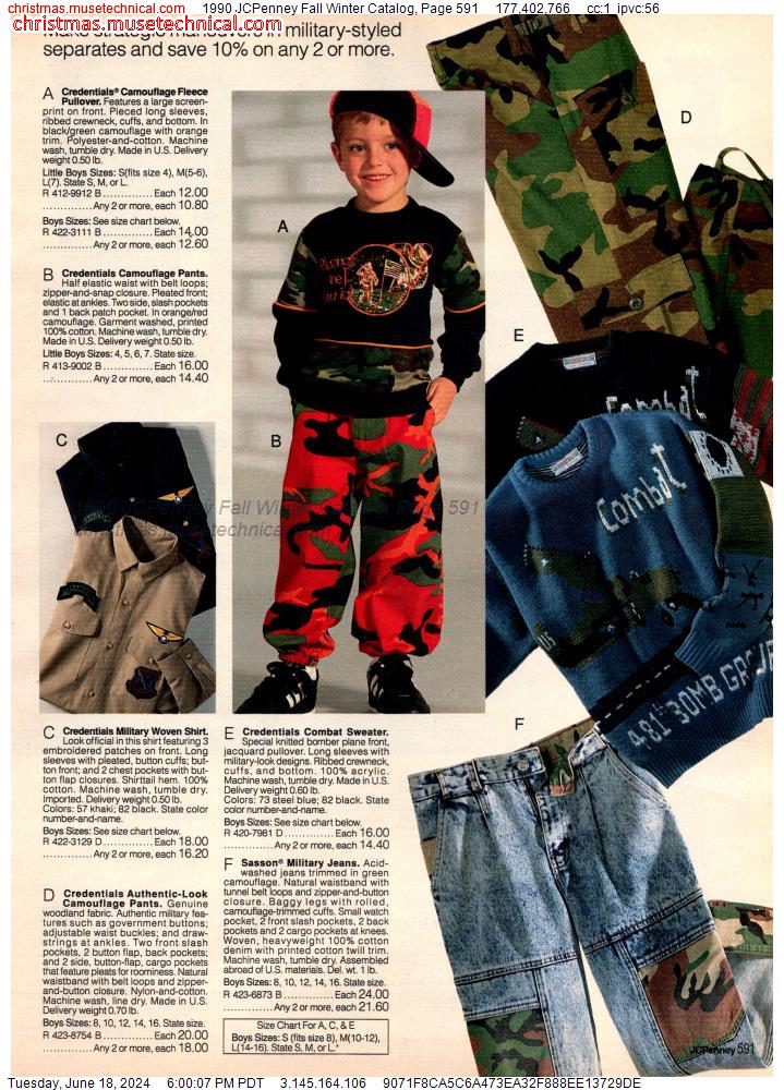 1990 JCPenney Fall Winter Catalog, Page 591